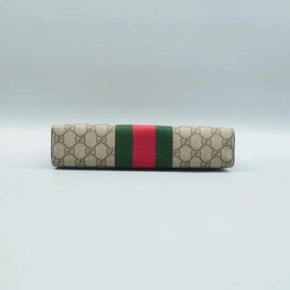 100% Authentic GUCCI Brown GG Canvas Clutch Bag 649-6824 - Picture 6 of 12